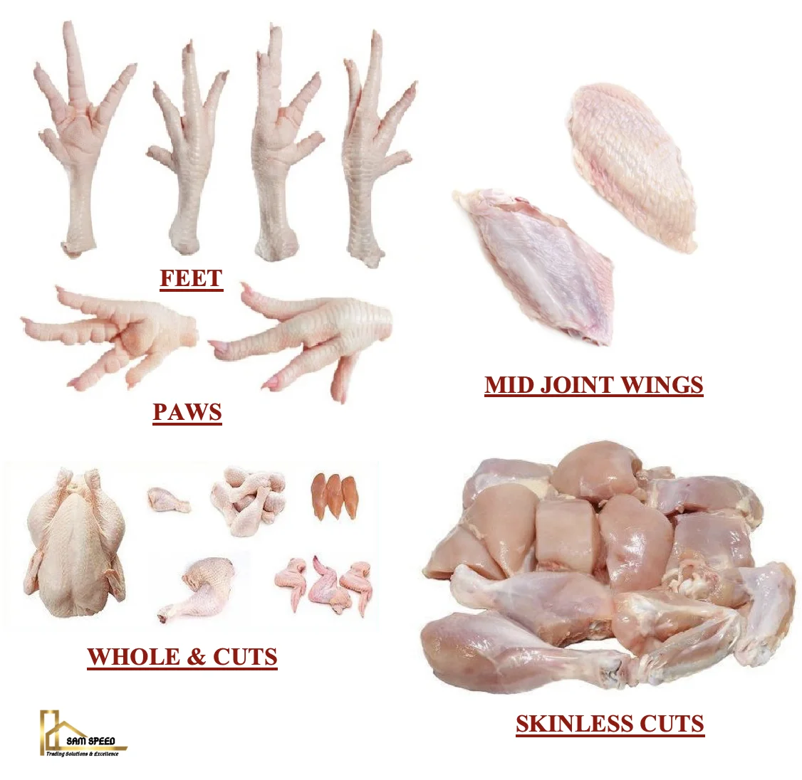 Halal Grade (A) Chicken Paws / Frozen Chicken Feet from Brazil for Asia