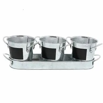 Yellow Herb Pot Set Home & Garden Decorative Planter Best Design Flower Plant Holder Metal Planter Indoor Outdoor Window Box
