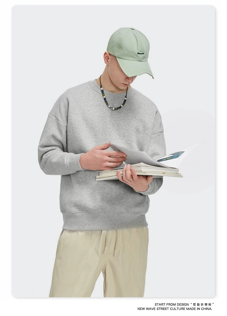 
OEM sweat shirt 100% cotton fleece heavy weight custom sweatshirt 