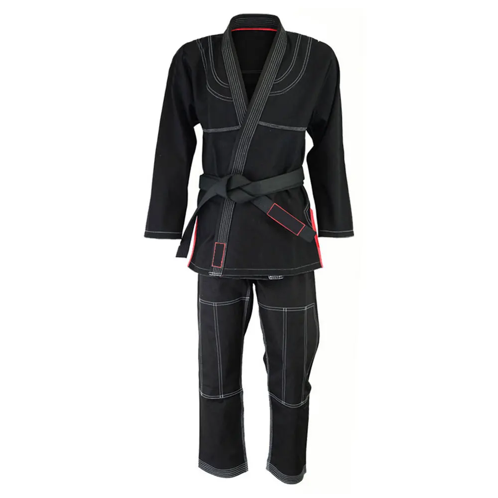 good price martial Arts Karate Gi Uniform for Kids & Adults Medium Weight with Free Belt 100% cotton canvas. 14oz.
