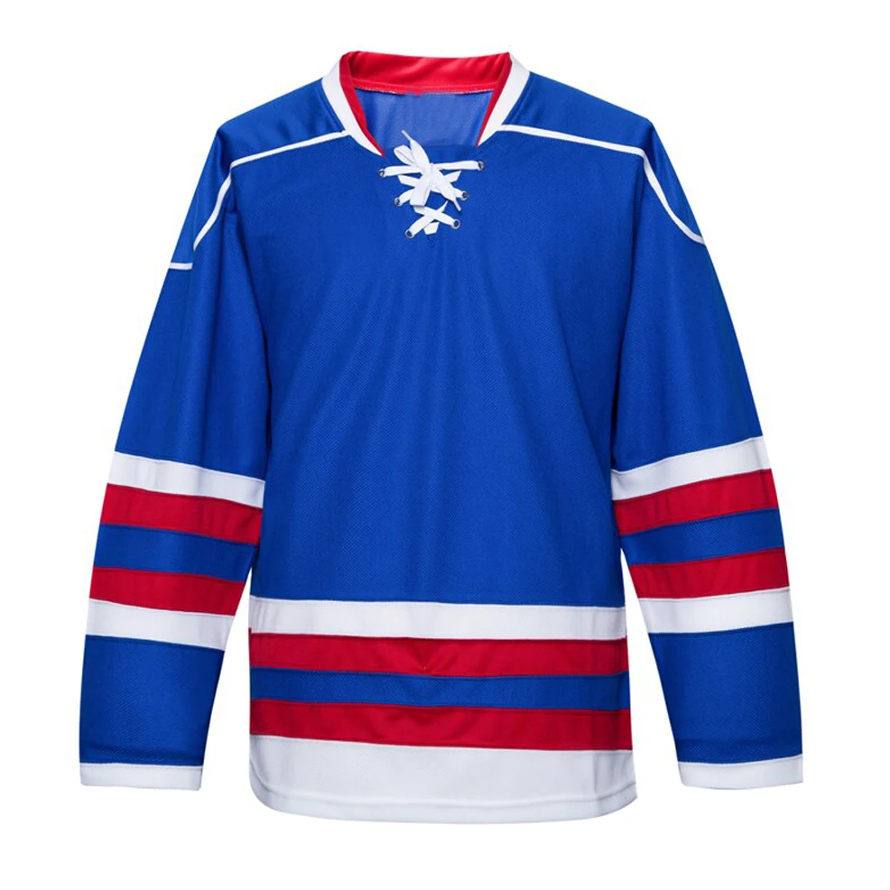 OEM wholesale promotional cheap custom team hockey jerseys Custom Sublimated Cheap Embroidery Blank Ice Hockey Jersey