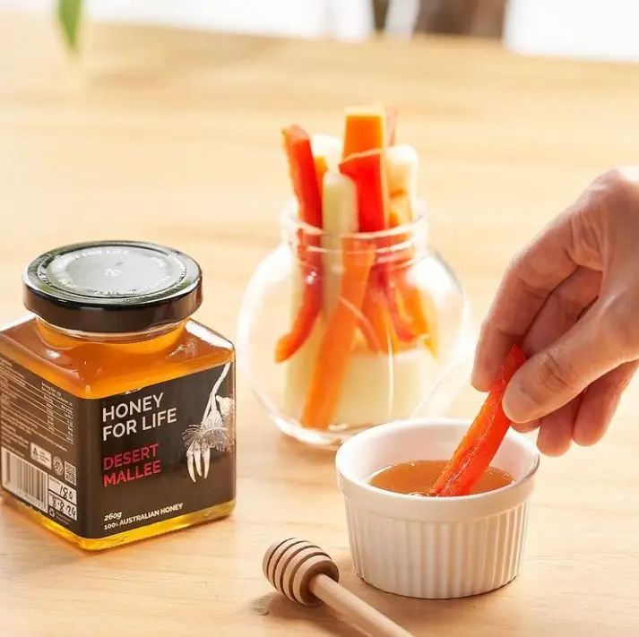 
100% Pure 260g Premium Honey TA20+ Desert Mallee Honey In Mason Jar Packaging From Australia 