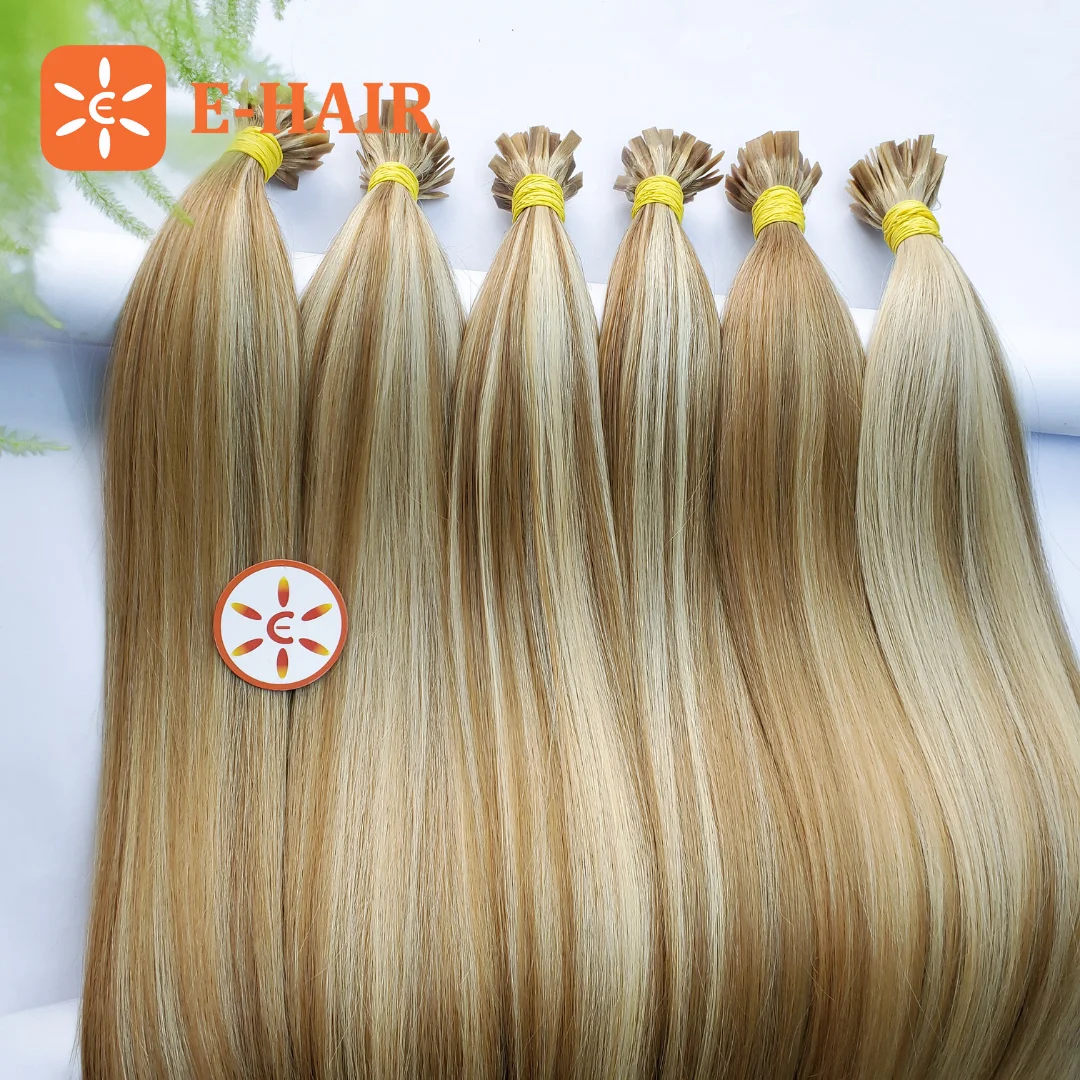 E-HAIR VIETNAM | Wholesale Cheap Human hair extension Flat Tip Italy Keratin Hair Extensions Flat Tip Hair | Piano Color