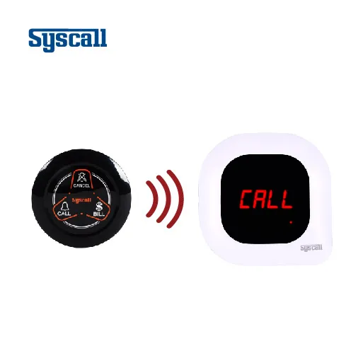 (SR-300F & ST-600)syscall wireless calling system, compact monitor and 3 button for manufacturing place made in Korea