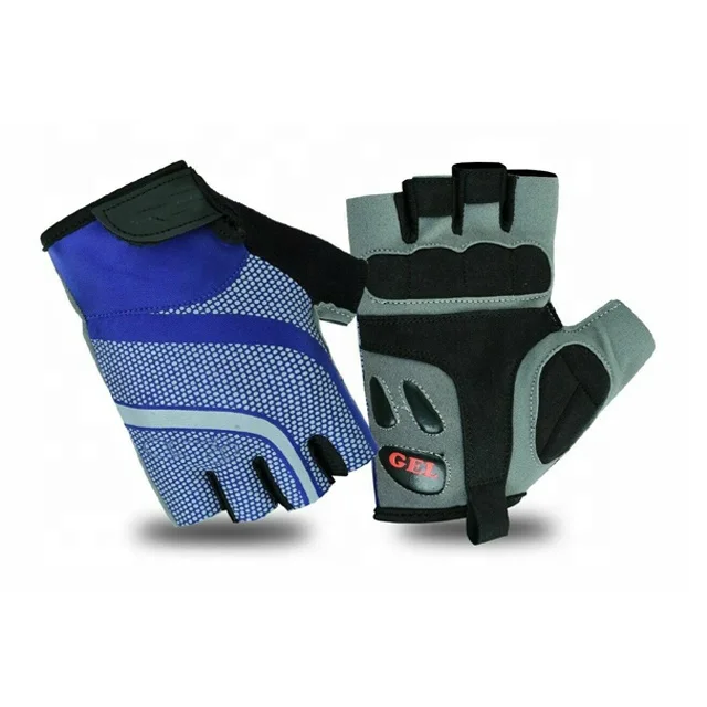 
Half Finger Cycling Padded Glovs Breathable Finger less Bike Glovs with Anti-Slip Grip for MTB Road Cycling Gym Cross fit 
