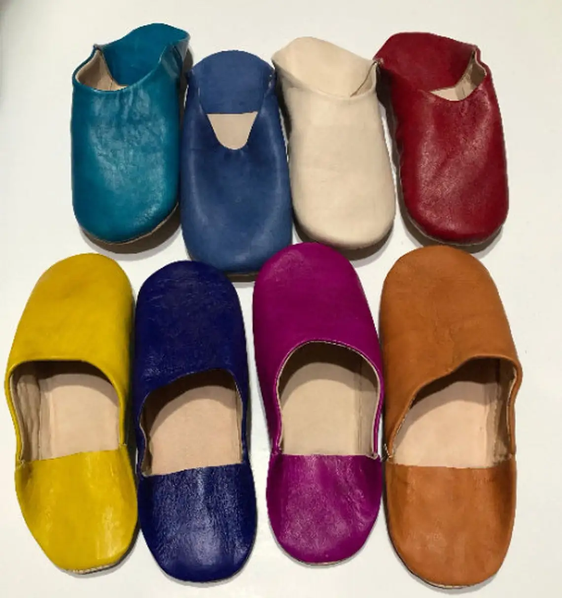 Тапочки из натуральной кожи сделанные вручную