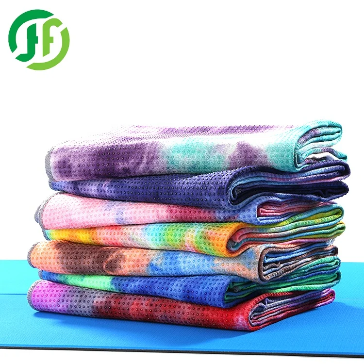 Вафельное полотенце для фитнеса и йоги с цифровым принтом