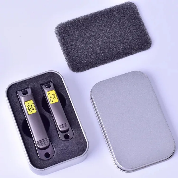 professional stainless steel nail cutter set nail cutter clipper with case for men and women