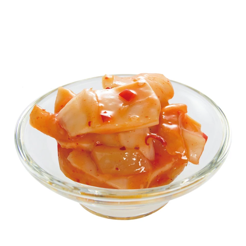 Готовая к употреблению замороженная рыба с кимчи