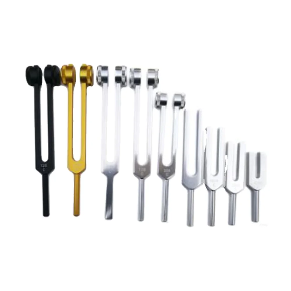 Medical Tuning Fork Set 256Hz & 1024Hz - International Standard with Hammer, Aluminum, and Cloth Feeding