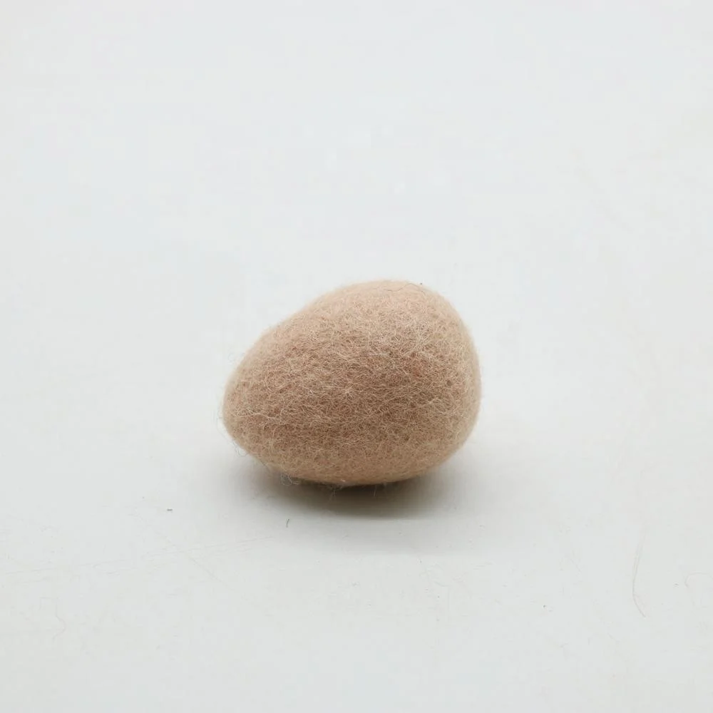 ECS-020, Plain Easter Egg, Made from 100% Eco-friendly New Zealand Wool, Felted by Skilled and Talented Women Artisans of Nepal