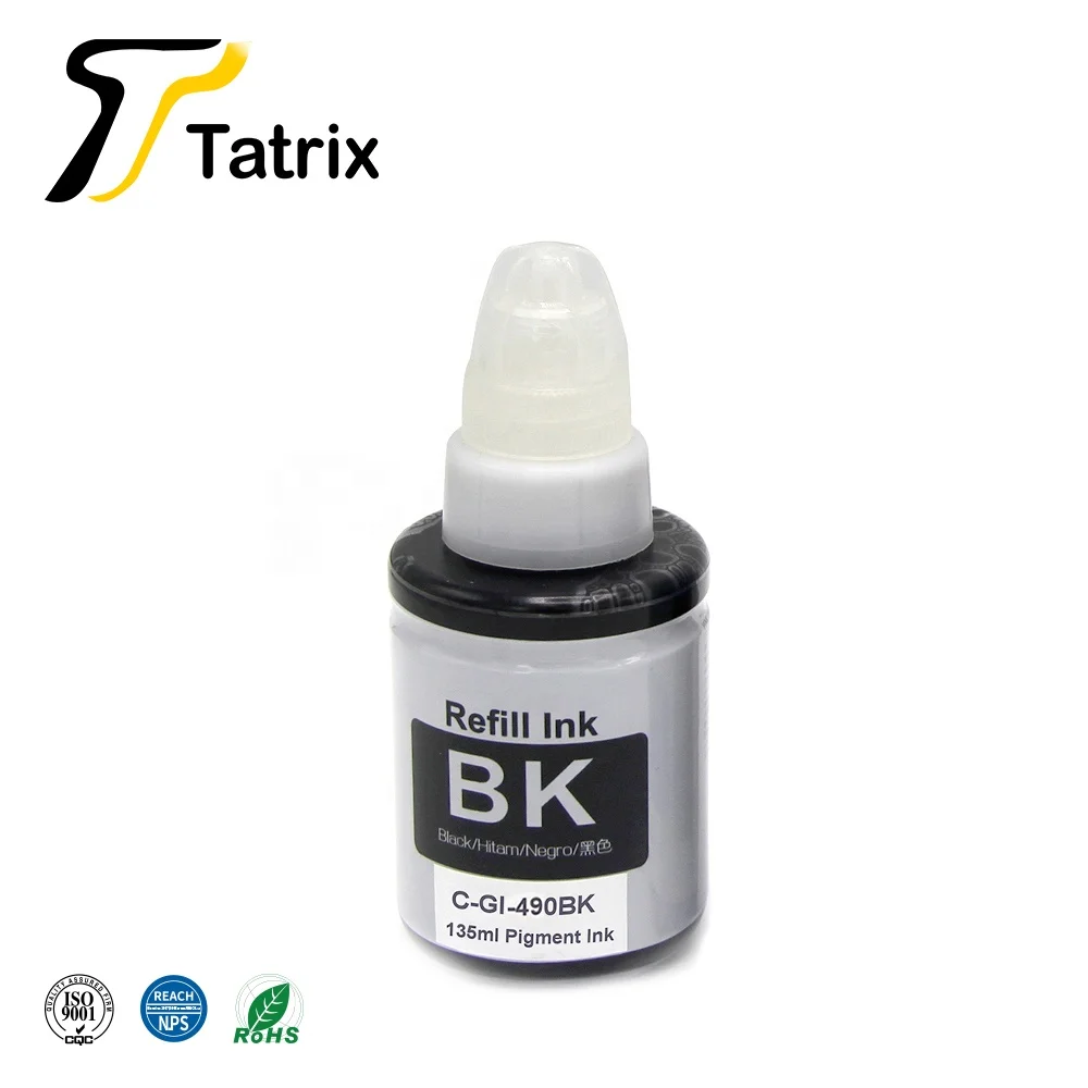  Tatrix GI490 GI 490 Премиум Универсальный цветный водная бутылка пополнения объем чернил для струйной печати GI-490 Canon PIXMA G1400