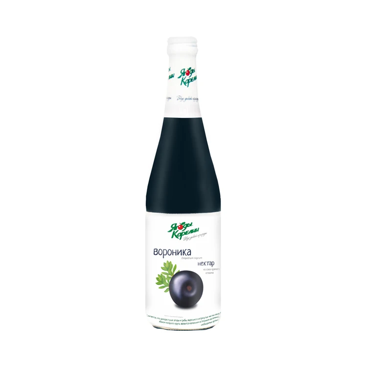 Top quality organic crowberry nectar in glass bottles, wholesale fruit juices