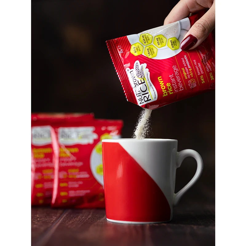 Готовый коричневый рис без сахара, мгновенный напиток для ежедневного напитка