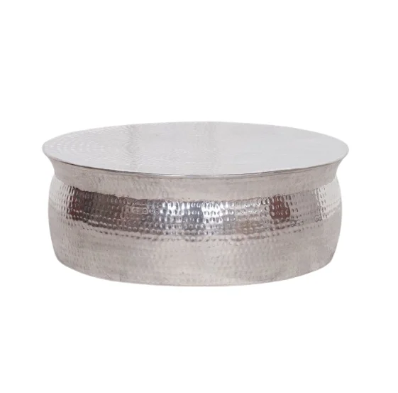 Modern Design Hand Hammered Coffee Table Manufacturer Latest Design Handmade Hammered Metal Side Table Supplier