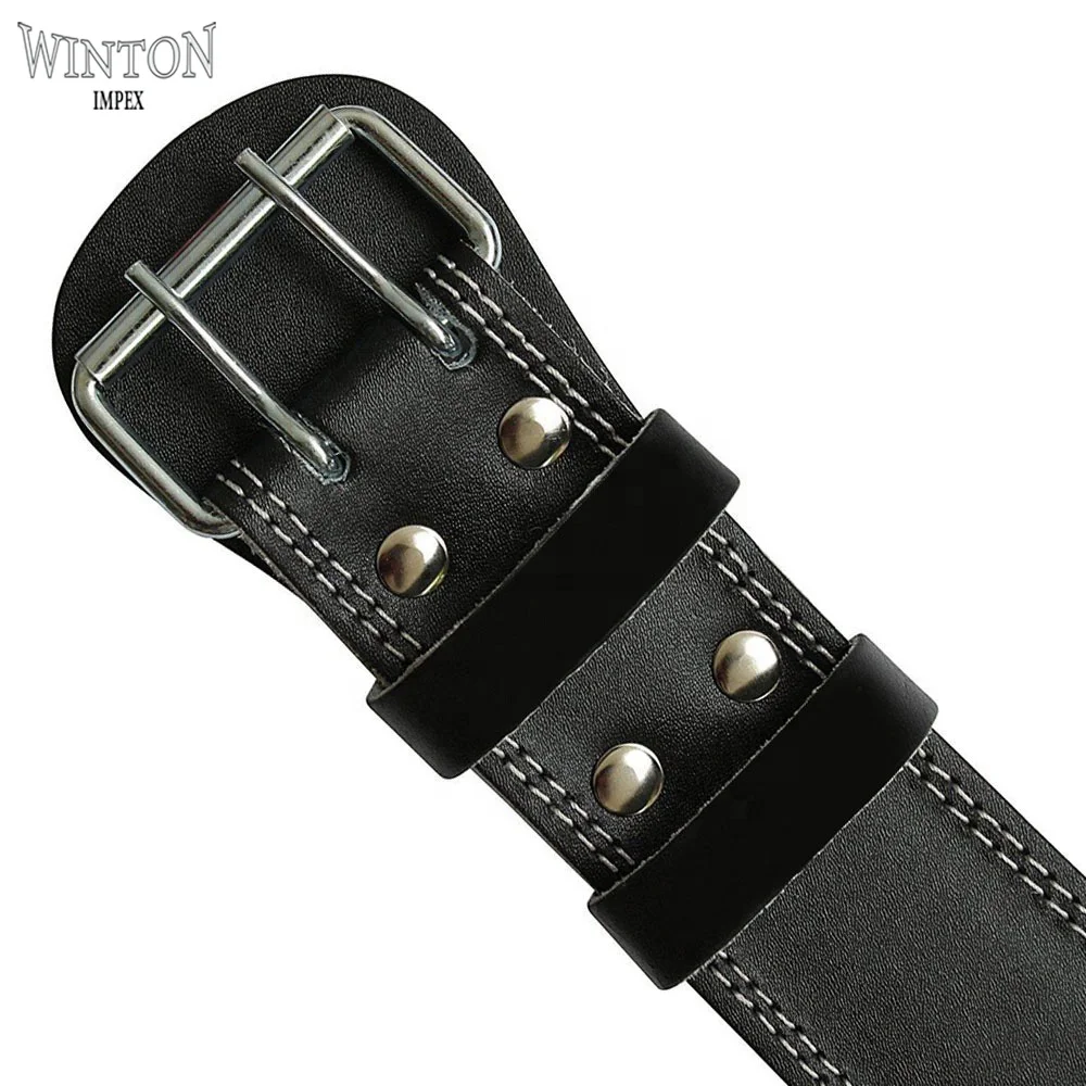Wholesale Custom PU Genuine Leather Waist Protective Adjustable Weight Lifting Belt Custom Gym Leather Weightlifting Belt