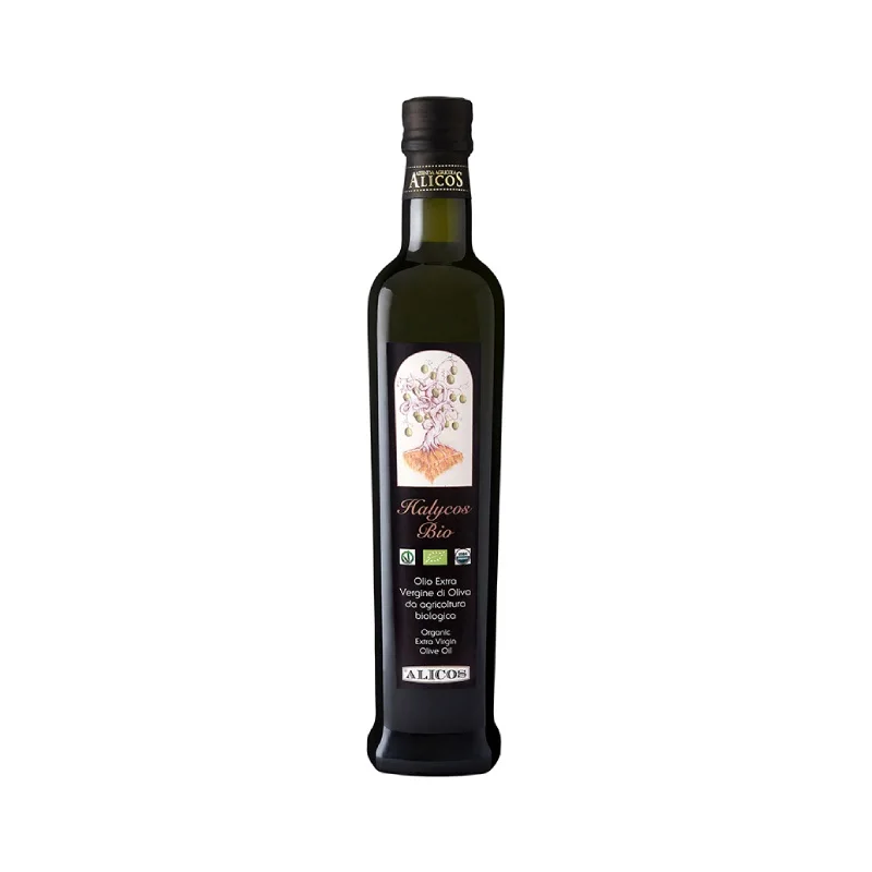 Made in Italy 0.50 l glass bottle  organic golden yellow 100% Natural extra virgin olive oil for seasoning