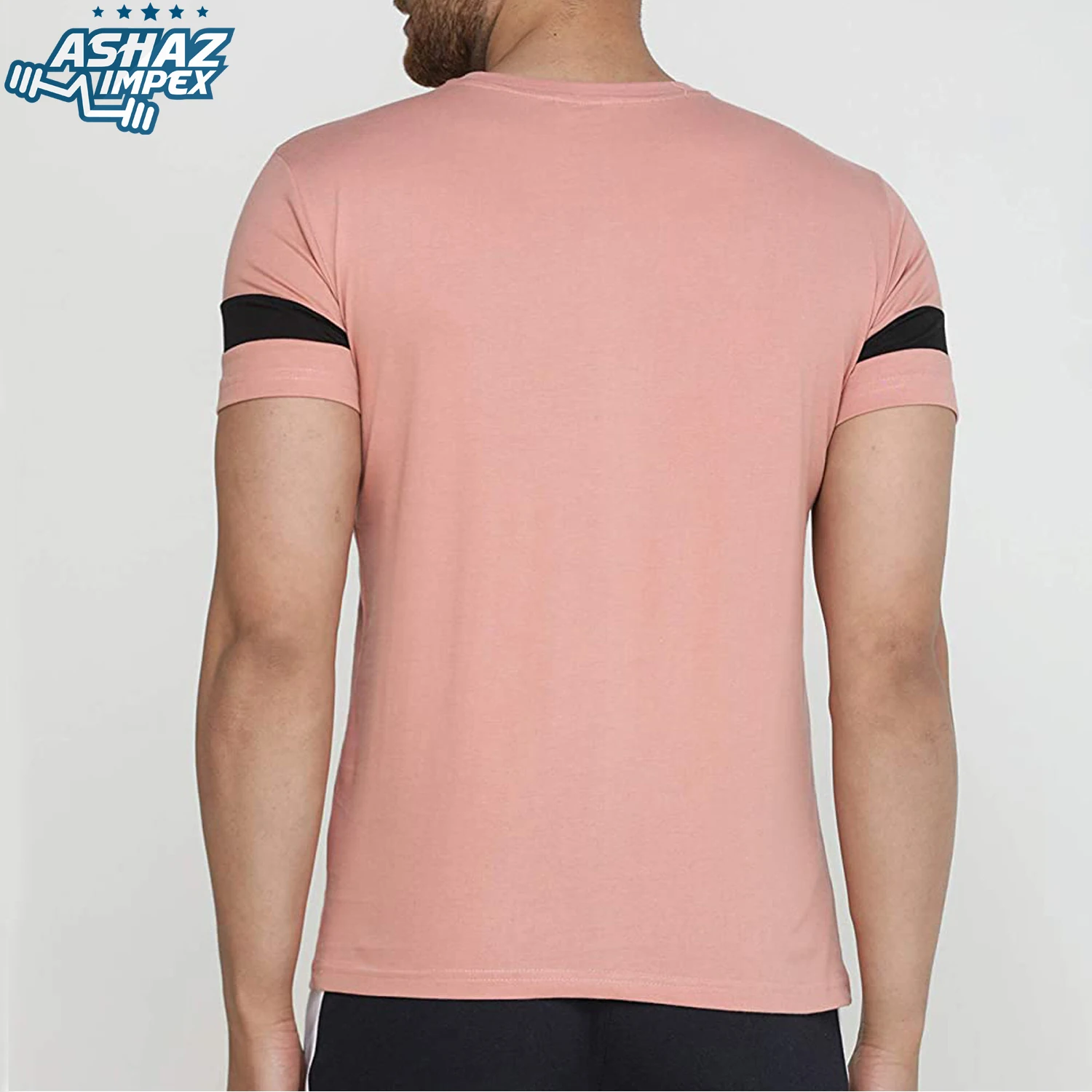 Новинка повседневная мужская модная футболка из 100% хлопка с индивидуальным логотипом оптовая продажа Высококачественная в полоску коротким рукавом и круглым вырезом для мужчин