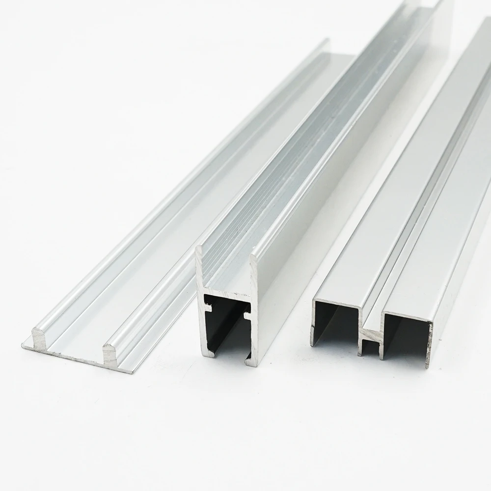 LENWA ALUMINIUM Extrusion Producer Supply Low Price Aluminium Sliding Door Track Profile for Glass Cabinet