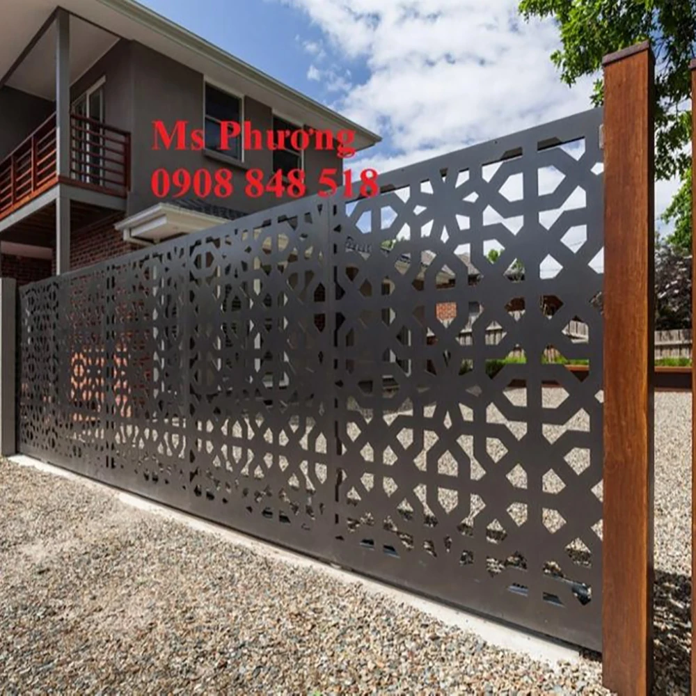 Supplier Exporter In Stock Vietnamese Laser Cut Stainless Steel Fence Manufacturer