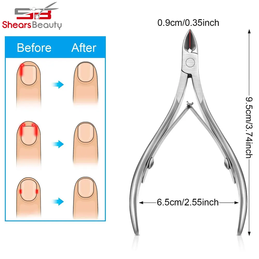 Пользовательский логотип высокое качество ножницы для ногтей набор лучший продавец профессиональные кусачки кутикулы