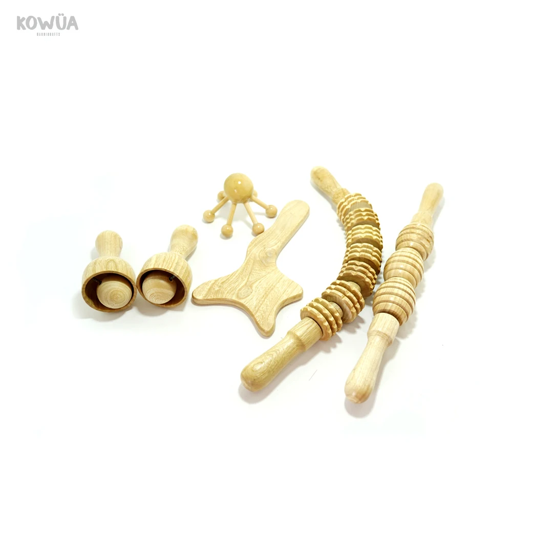 Wood therapy massage tools kit for body, Trigger point wood therapy massager tools, Wood therapy toolsspic jars