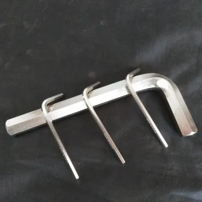 Factory in Stock Flat Head Single Short Nickel Hexagon Socket Flat Head Standard Short Nickel Plated Short Flat Allen Wrench