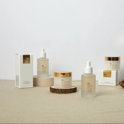 Korean skincare set with super skin repair Face Serum 50ml and Cream 50g effective in brightening and anti-wrinkle