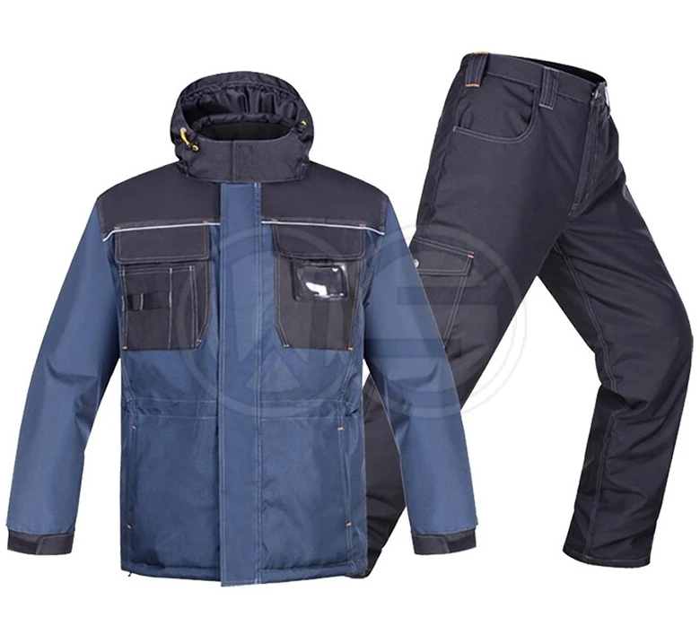 Winter Work Clothing Cotton padded Reflective wadded Jacket Water Proof Thermal AutoRepair Welder suit Workshop Coverall Uniform