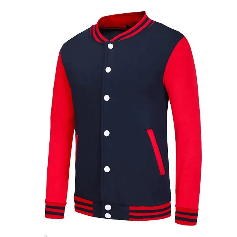 100% Real wool College Baseball Letterman Varsity Jacket with custom embroidery & printing logo