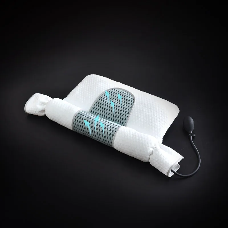 Treatment of cervical spondylosis with special hot compress massage traction candy massage neck pillow