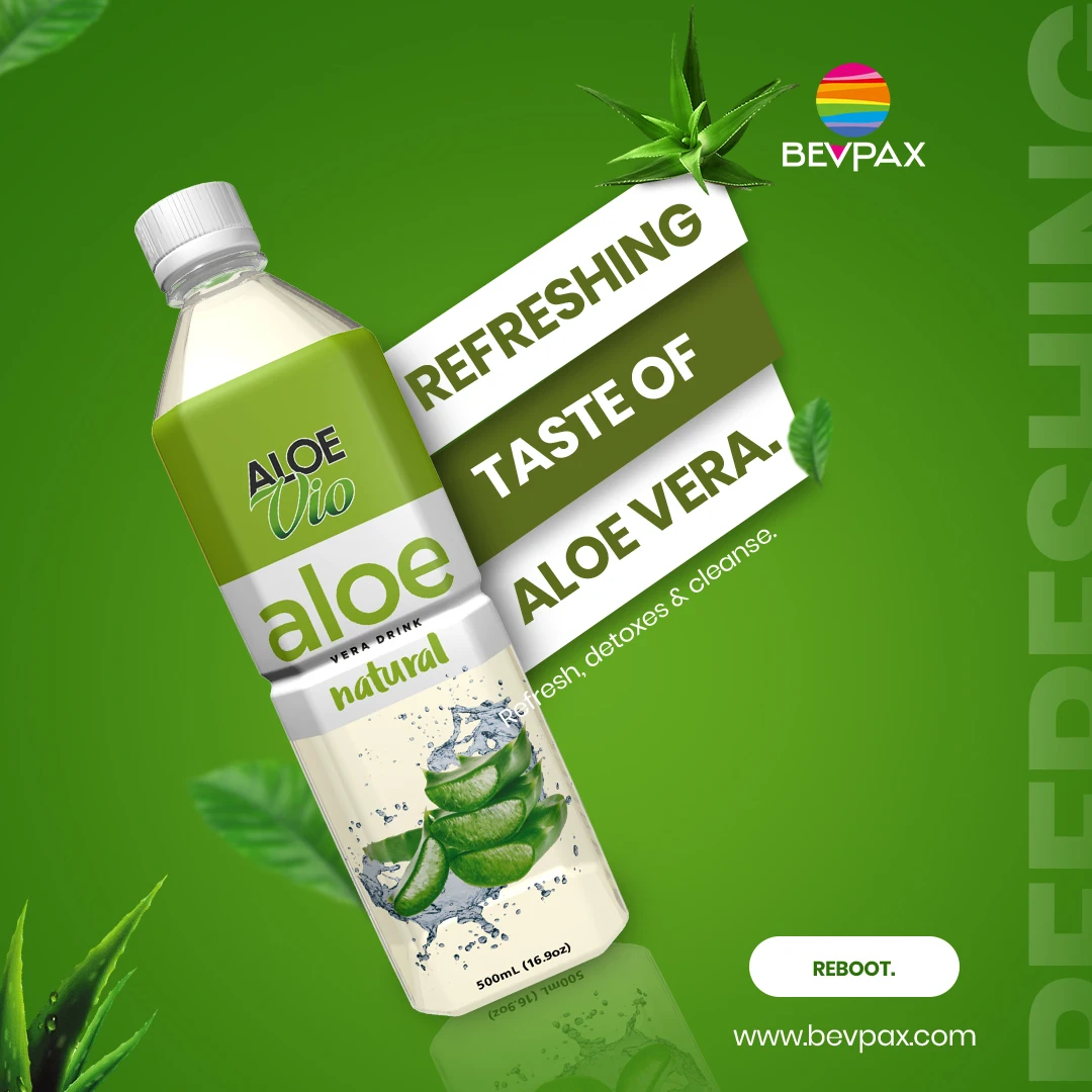 Beverages VIO Aloe Vera Drink 500ml 1500ml - No Sugar Low Calories -  Tropical Juice flavors