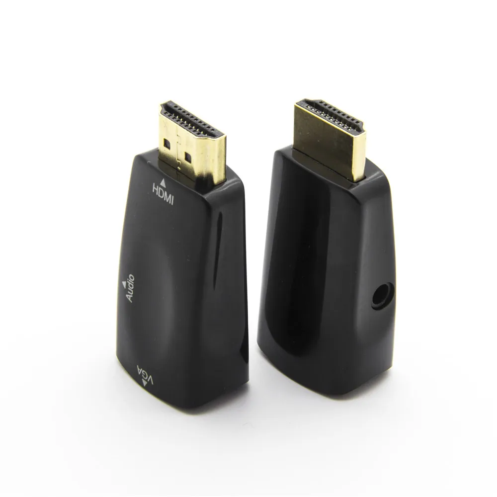 Cheap price Video Audio Cable Converter Video 1080P HD 2K Hdmi Compatible to Vga Adapter For PS4 PC TV AV Computer