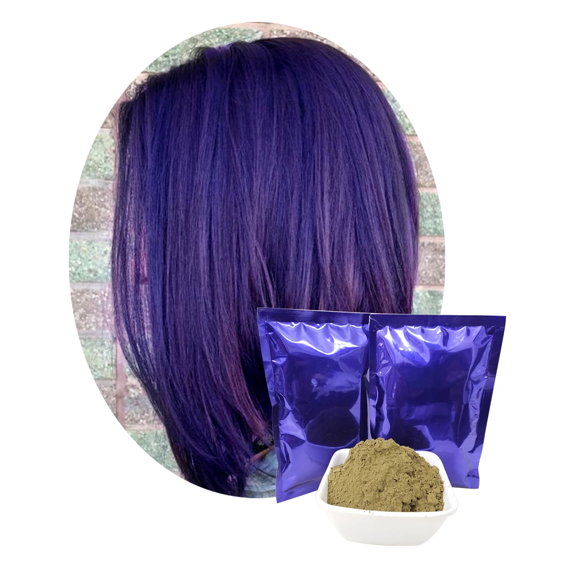 Herbal Indigo Powder Unique Hair Dye Top Selling Blue Hair Coloring