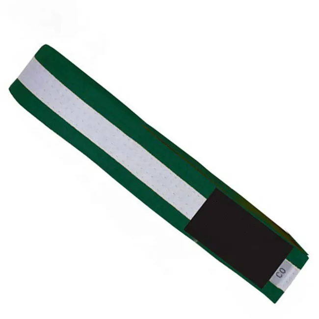 High Quality Cheap Striped karate judo Martial Arts belts 100% cotton Custom color Karate belt