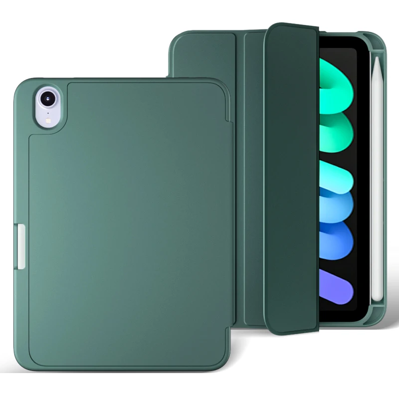 2021 Ультратонкий чехол для планшета iPad mini 6 со слотом для карандаша, Противоударная Мягкая силиконовая задняя крышка для iPad mini 6, чехол 8,3 дюйма