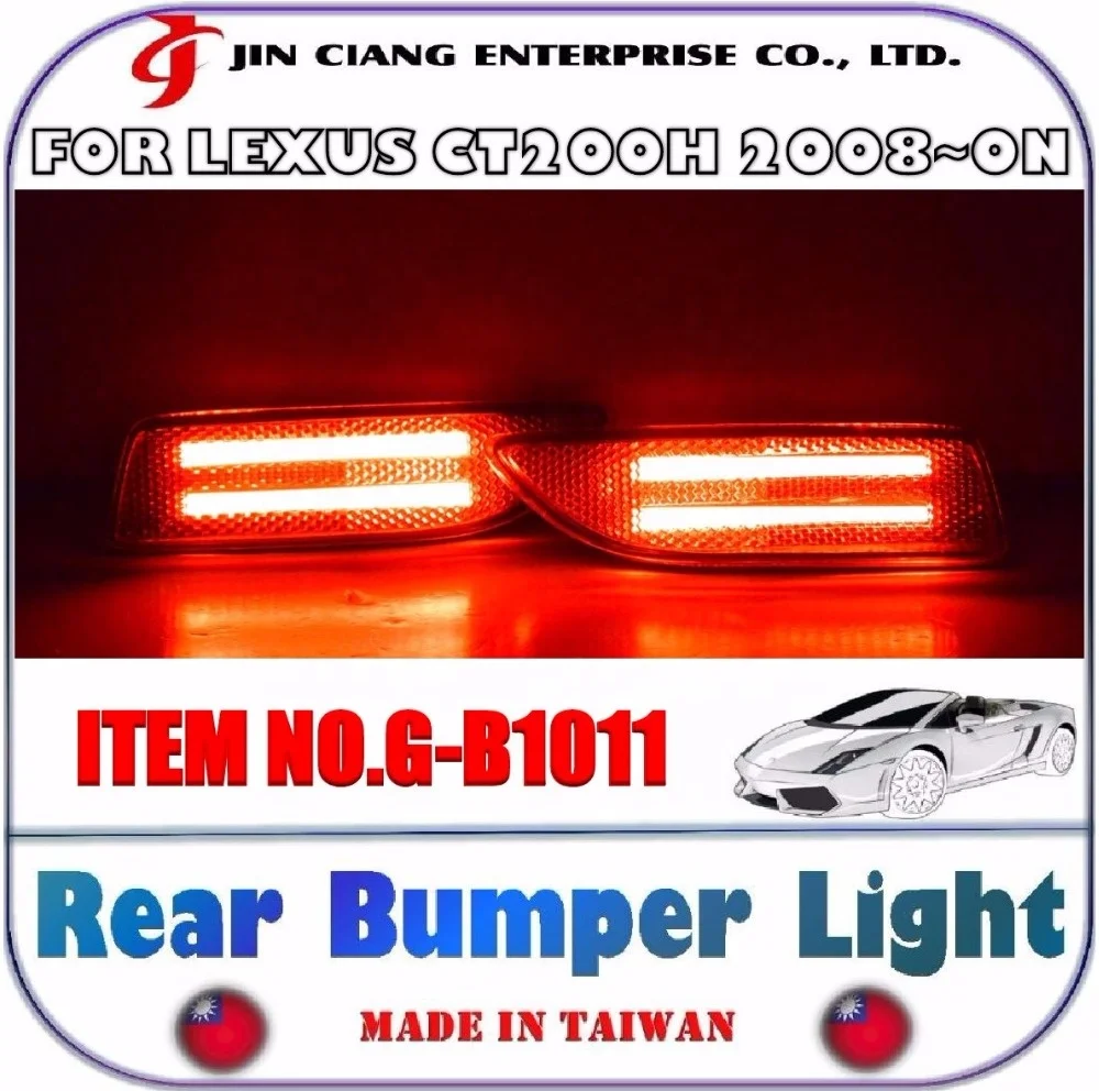 BODY KIT FOR LEXUS CT200H Car Tail LED Red Brake REAR BUMPER LIGHT