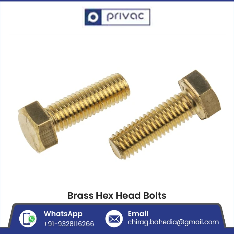 Standard Forged Process Full Threaded Natural Yellow 100% Brass Hex Head Bolts/ Brass Hexagonal Bolts DIN 933