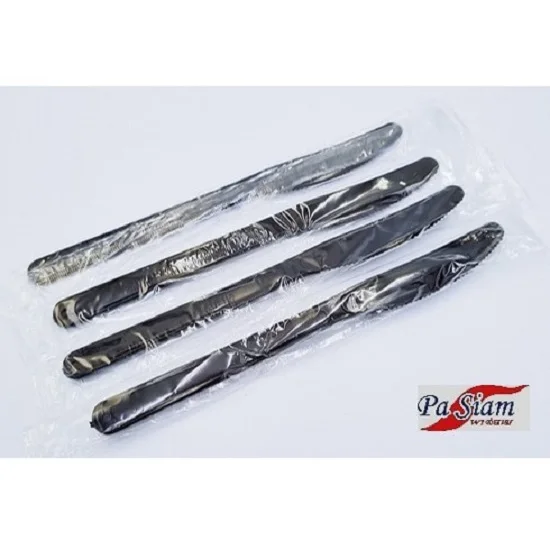 Factory Hot Sale Camping Cutlery Set Industrial Kitchen Black Disposable Polypropylene Plastic NKPP13 KNIFE