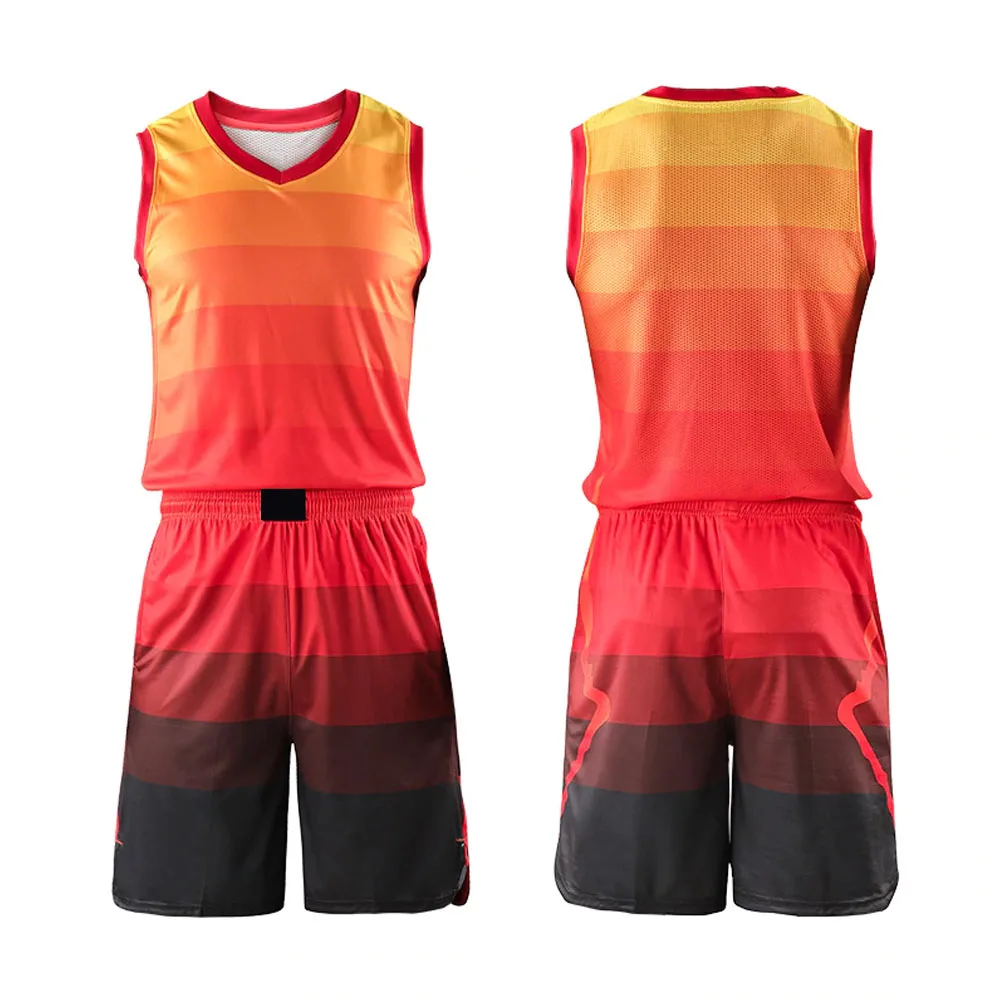 
Men kids throwback basketball training jersey set blank college tracksuit basketball jerseys uniforms suit breathable customized 