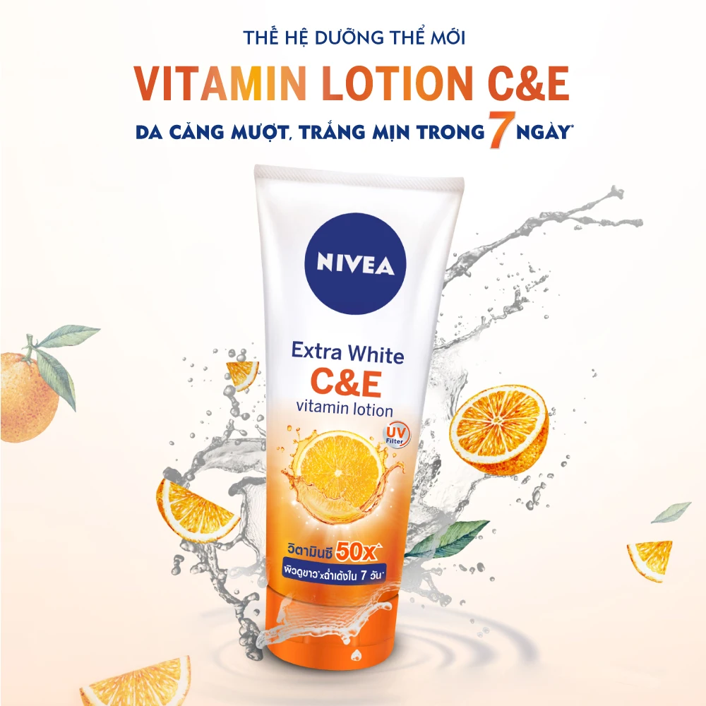 Best Price nivea C&E VITAMIN LOTION whitening bo.dy lo.tion 180ML x 24pcs