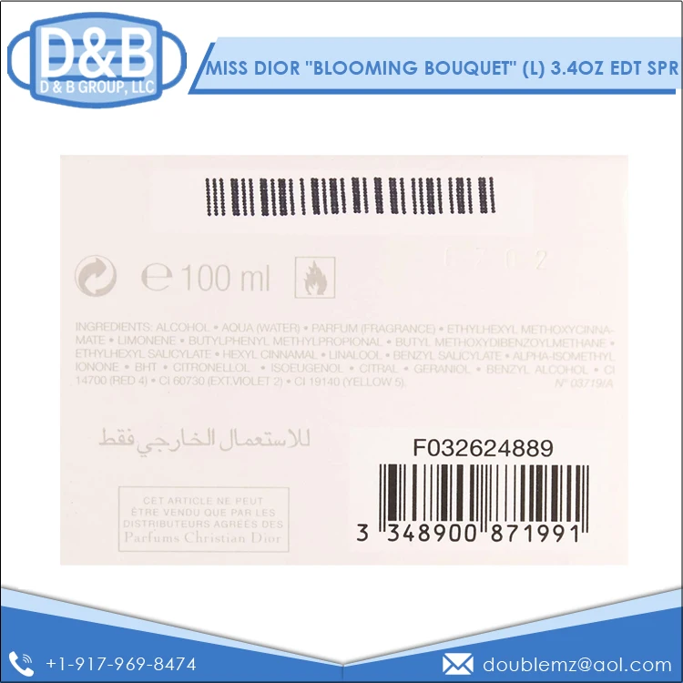 
Huge Demand Attractive Fragrance Miss CD Blooming Bouquet Eau De Toilette Perfume 