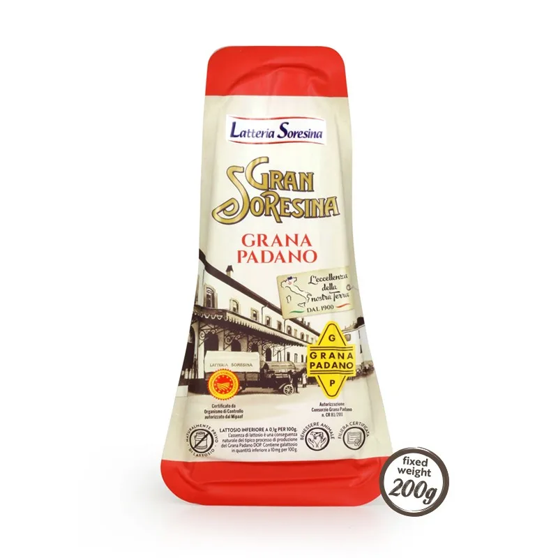 Высшее качество, Сделано в Италии, твердый и вкусный сыр, Грана Падано ПДО, сыр, термоформованный 200 г, для продажи