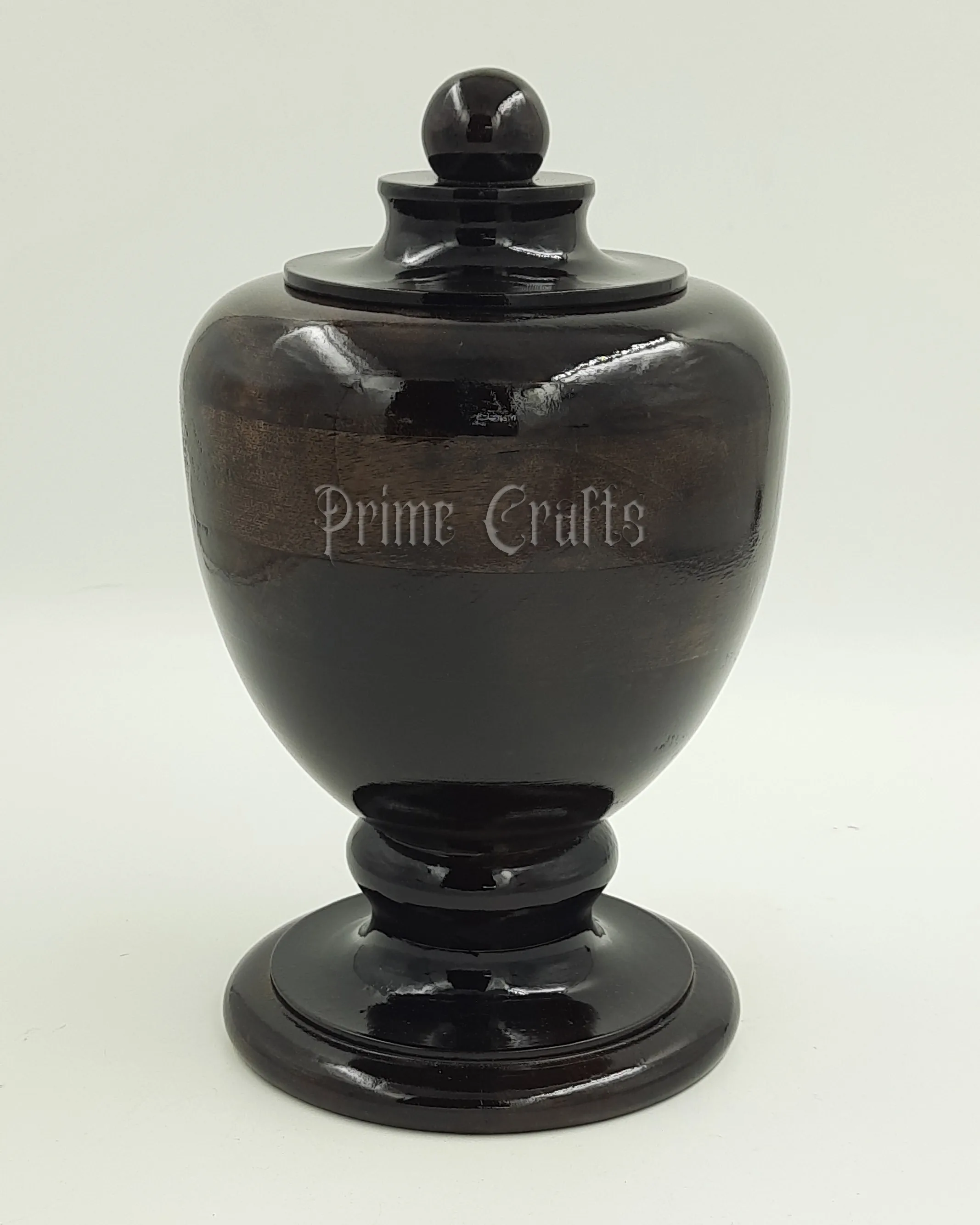 Handcrafted Wooden Carved Urn Adult Male Female Ashes AC 5388 Funeral Supplies Brass Metal Cremation Coffin Memorial Occasion
