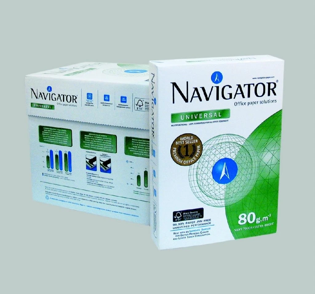 Оригинальная копировальная бумага A4 для Португалии Navigator 80 г/м2/75 г/м2/70 г/м2 оптовая продажа 500 листов высокого качества