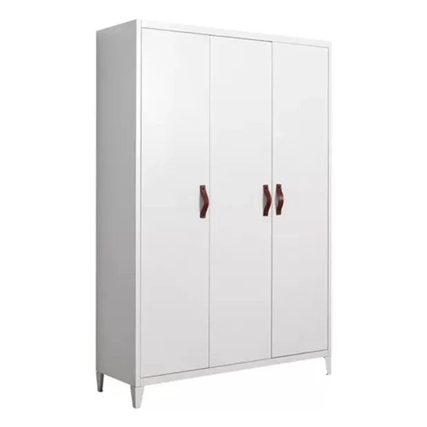 high quality 3 door steel wardrobe design metal clothes cabinet