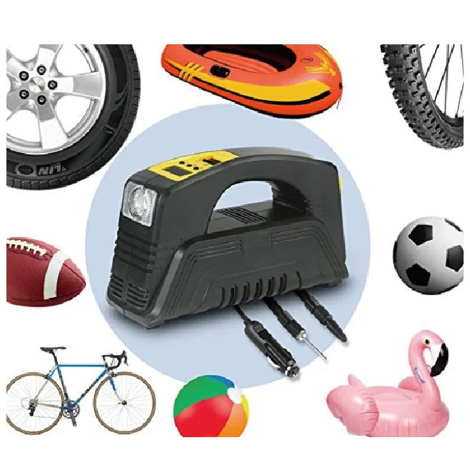 AC/DC Power Supply Portable Air Compressor Pump Inflator