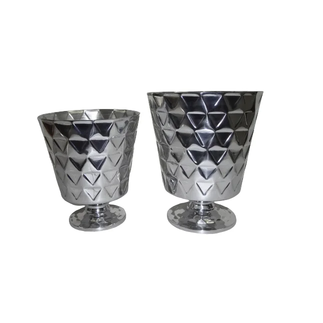 Manufacturer of Aluminum Ice Bucket Handcrafted Artisan Aluminum Champagne and Wine Chiller