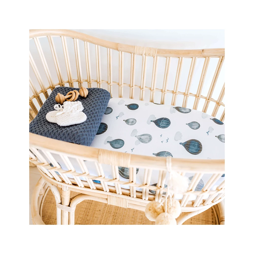 Indian Manufacture High quality soft cotton bassinet sheet for newborn baby At Best Affordable Price