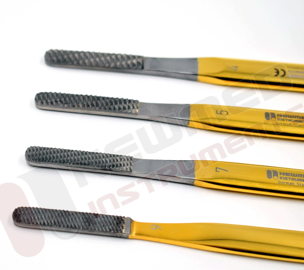 Fomon Nasal Rasps, Tungsten Carbide Nasal Rasps Set of 4 Pcs, All Sizes TC Rasps Plastic Surgery